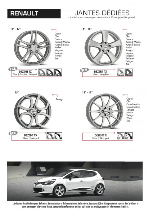 Jantes D Di Es Renault Autocenter De Rudder Pneus Jantes Plus